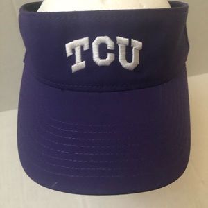 TCU Horned Frogs NIKE Visor Cap Hat Texas Christian University Purple Football!